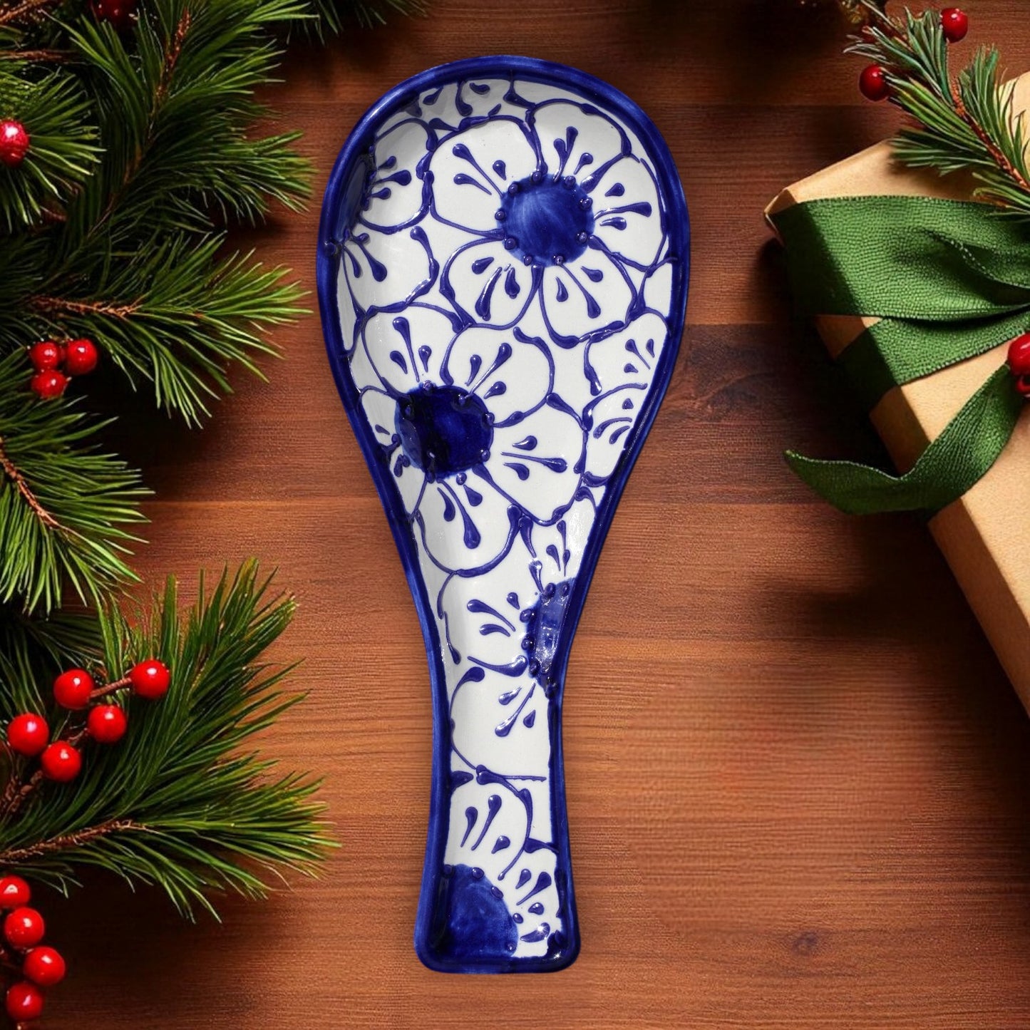 Blueberry Ceramic Spoon Rest