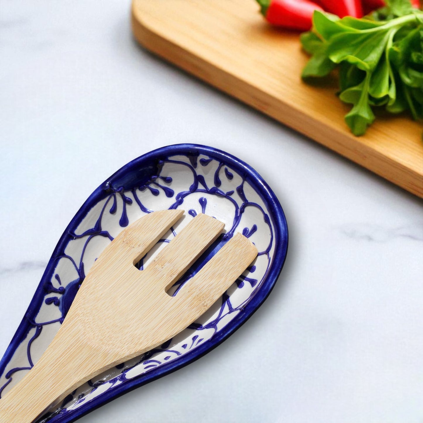 Blueberry Ceramic Spoon Rest