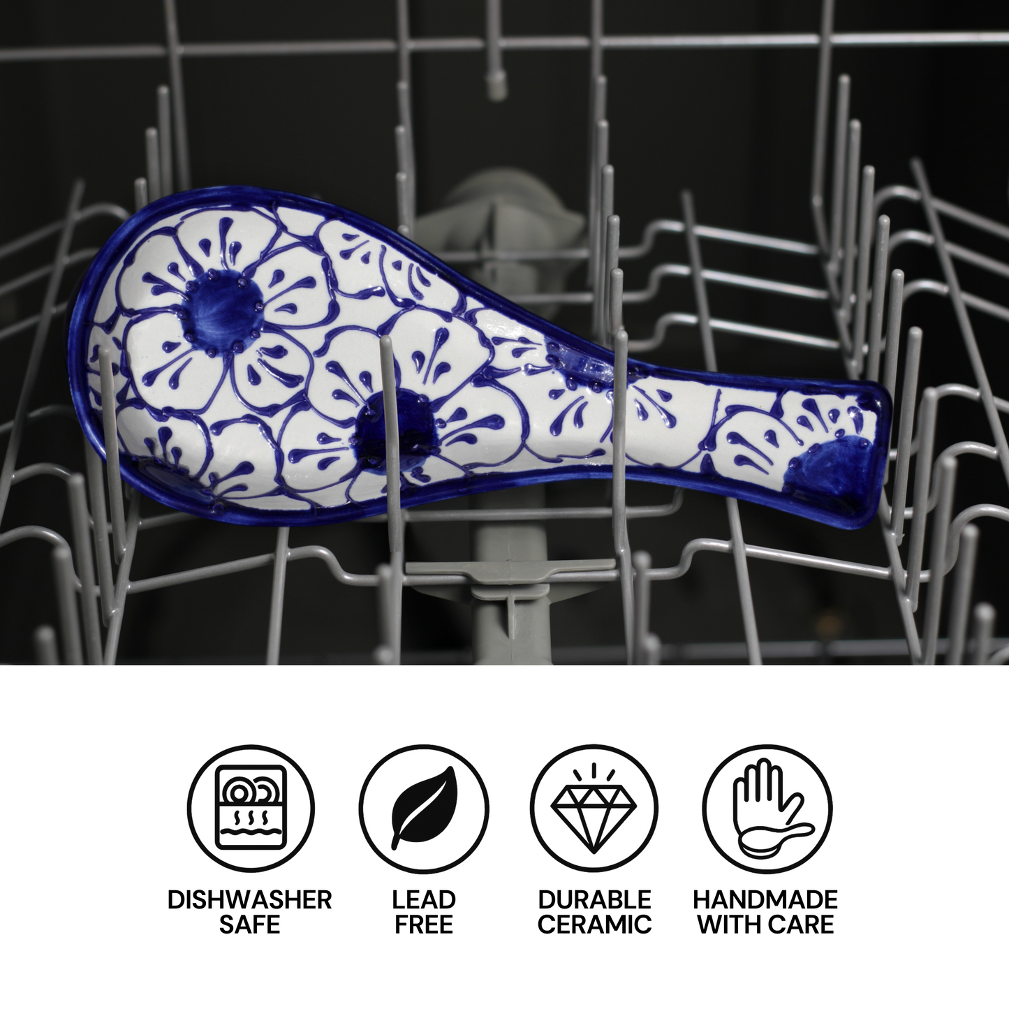 Blueberry Ceramic Spoon Rest
