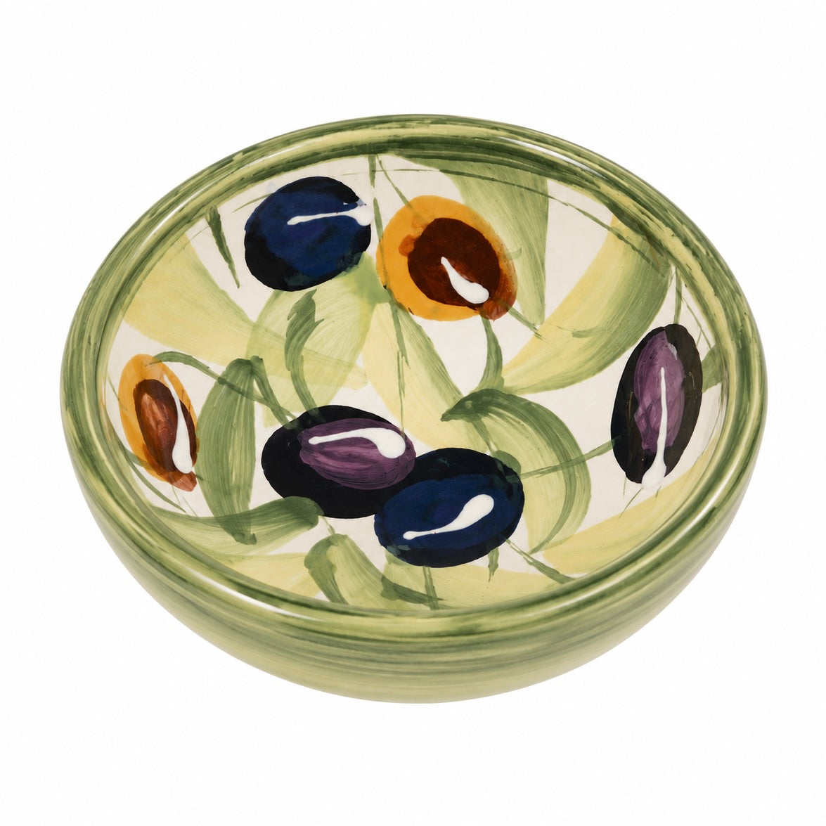 Olive Ceramic Salsa Cup