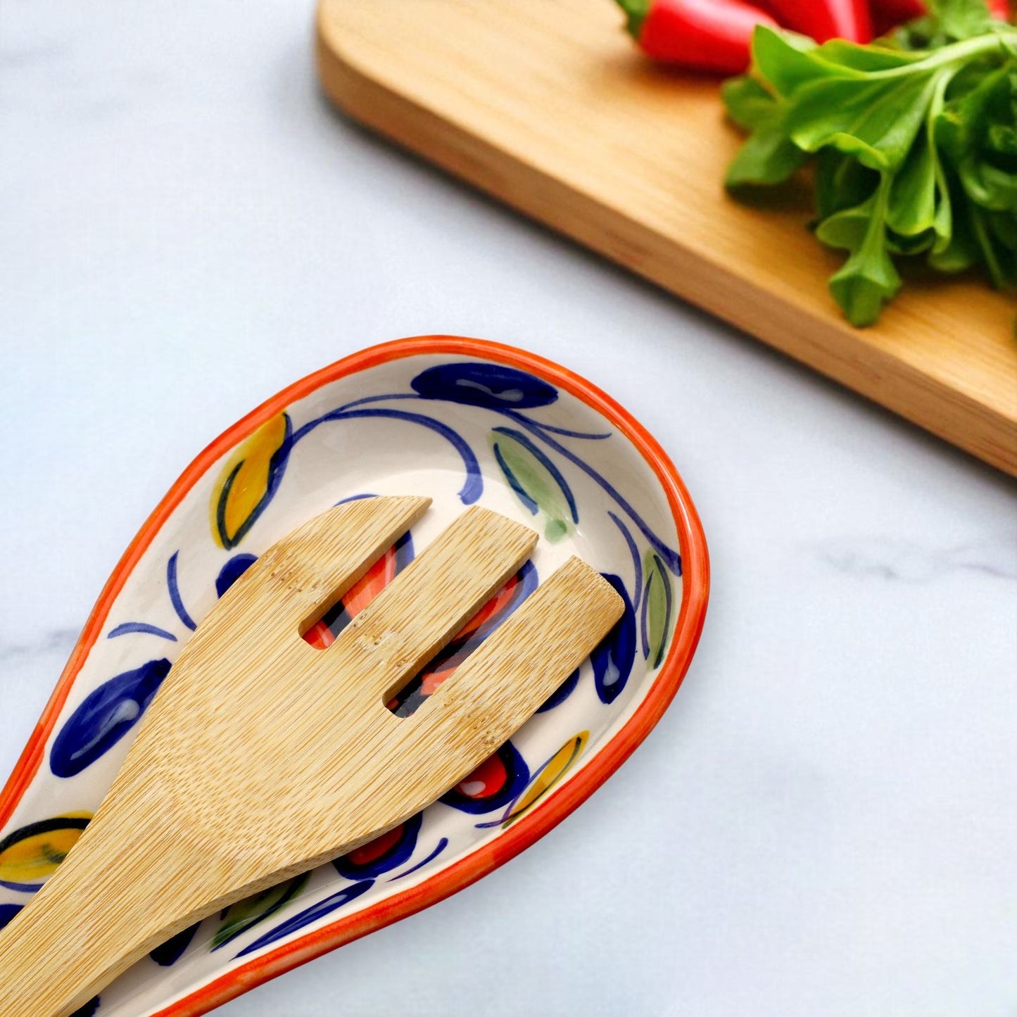 Florida Ceramic Spoon Rest