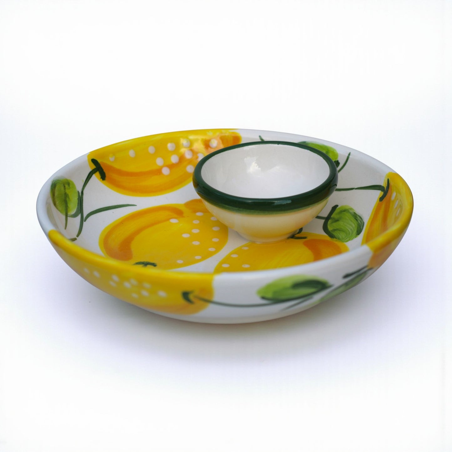 Lemon Ceramic Dipping Bowl