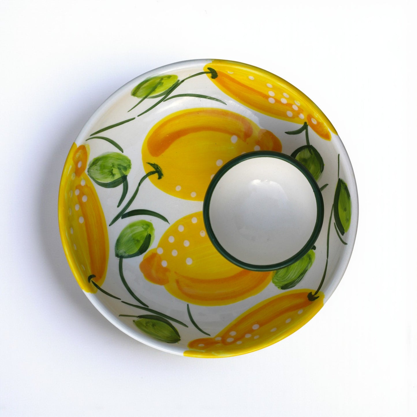 Lemon Ceramic Dipping Bowl