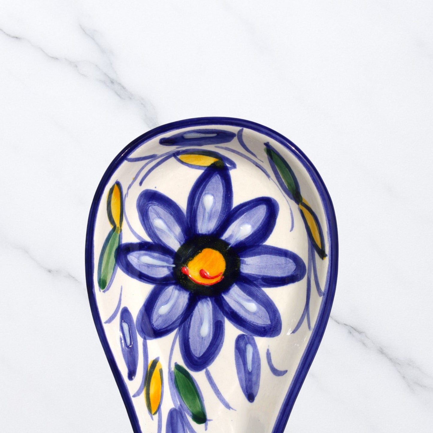 Mediterranean Ceramic Spoon Rest