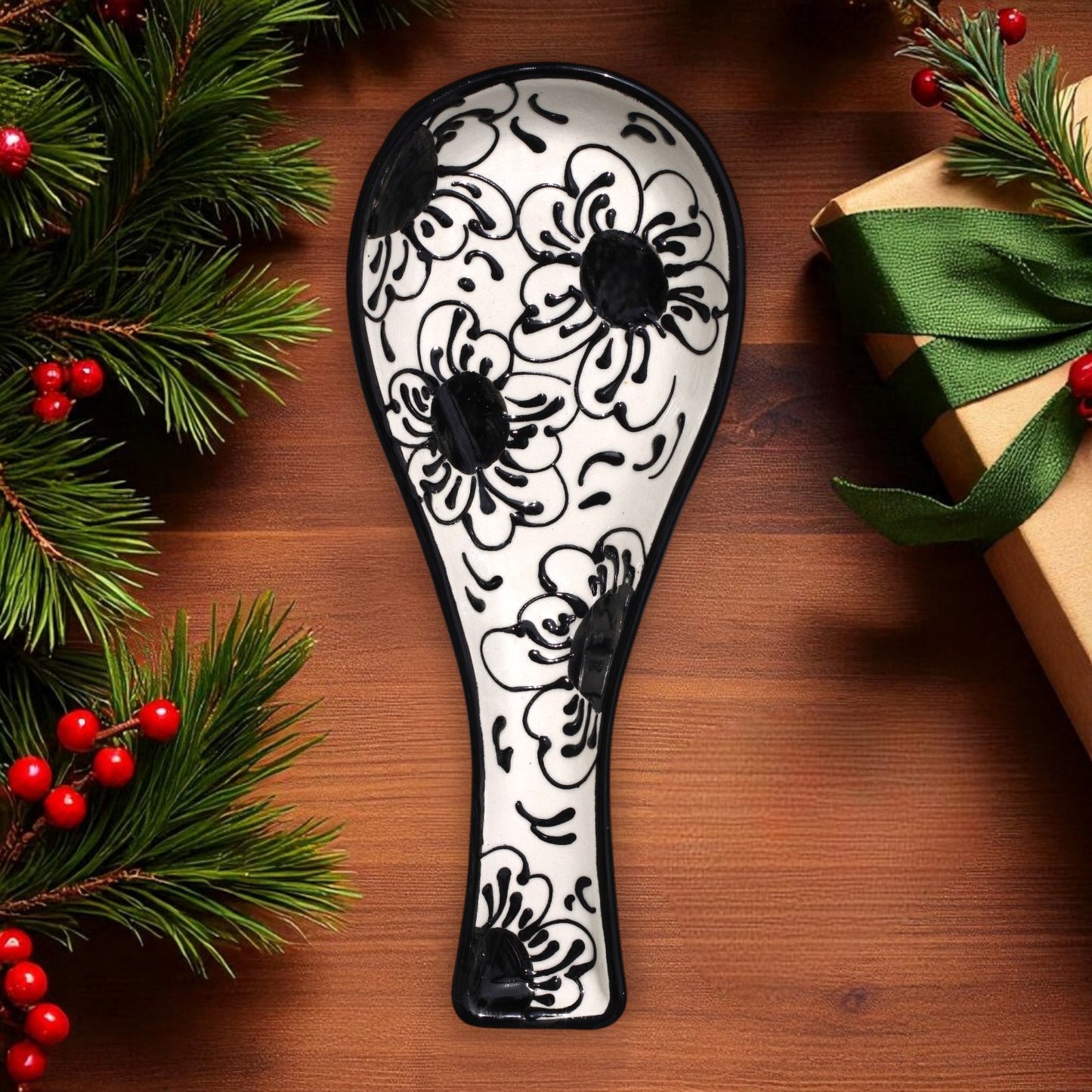 Midnight Ceramic Spoon Rest