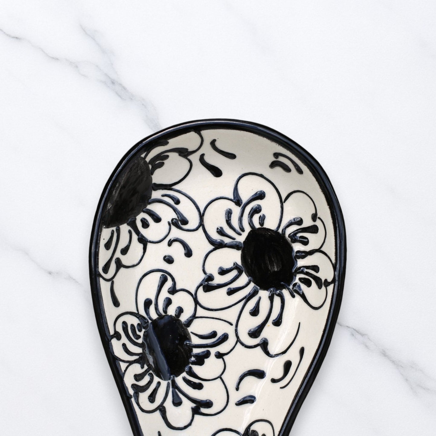Midnight Ceramic Spoon Rest