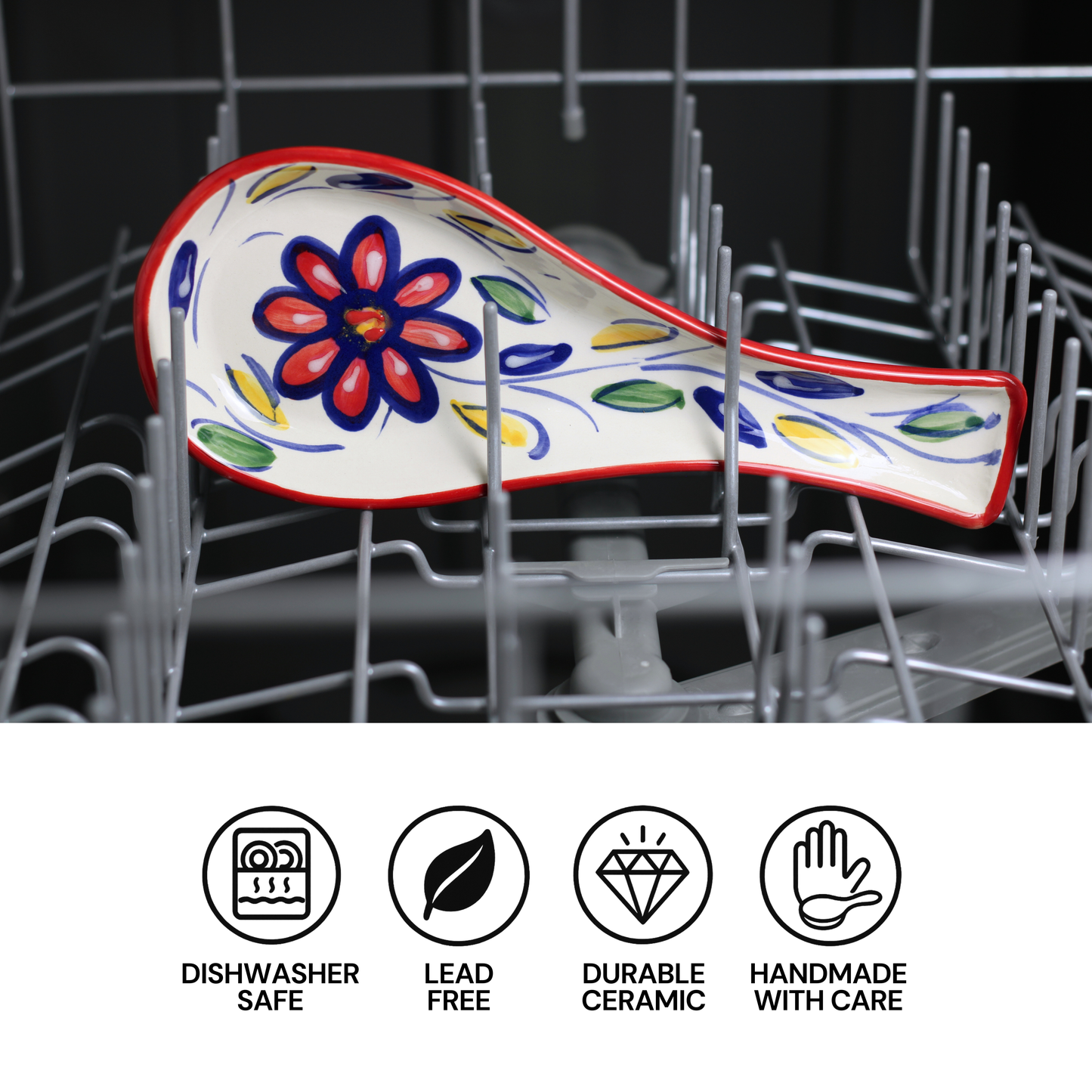 Passion Ceramic Spoon Rest