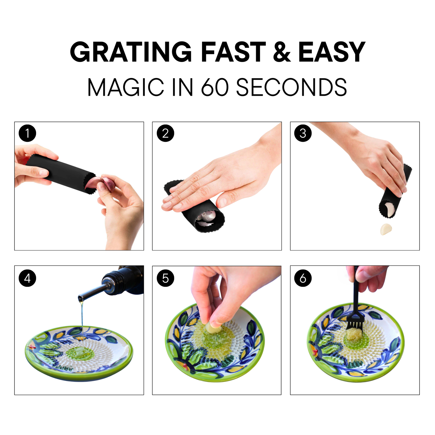 Daisy Ceramic Fine Grater Plate