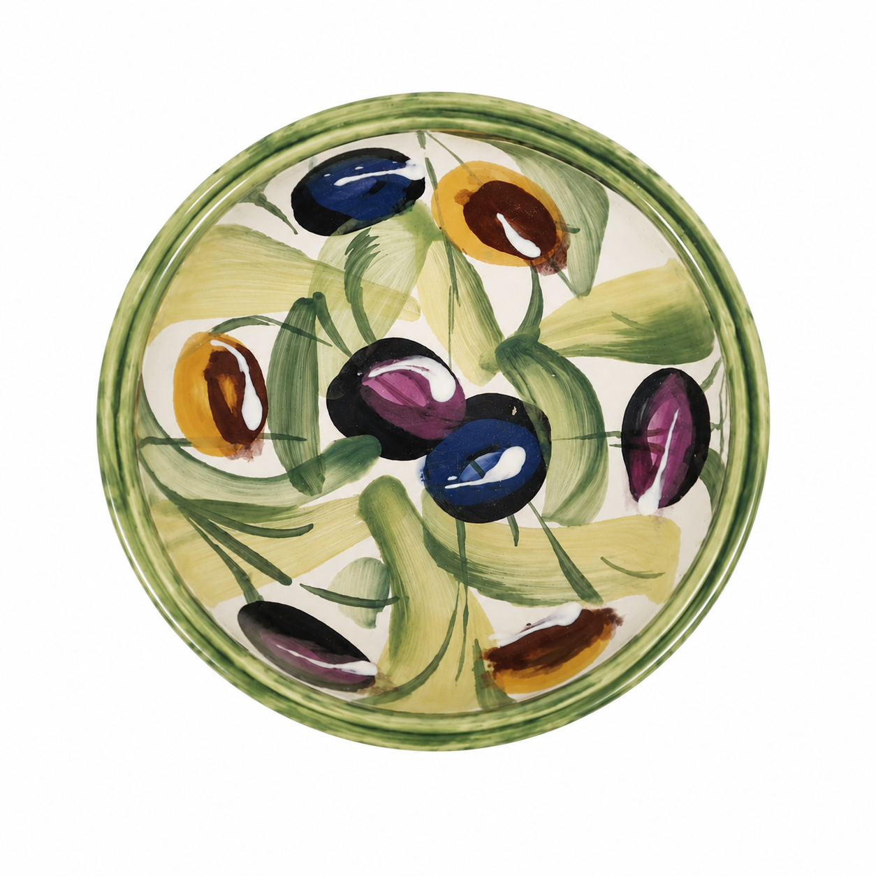 Olive Ceramic Salsa Cup
