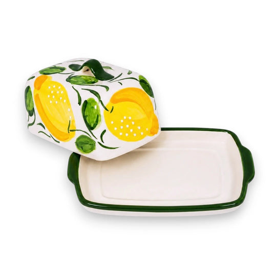 Lemon Handmade Ceramic Butter Dish