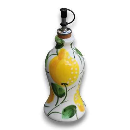 Lemon Ceramic Olive Oil Bottle