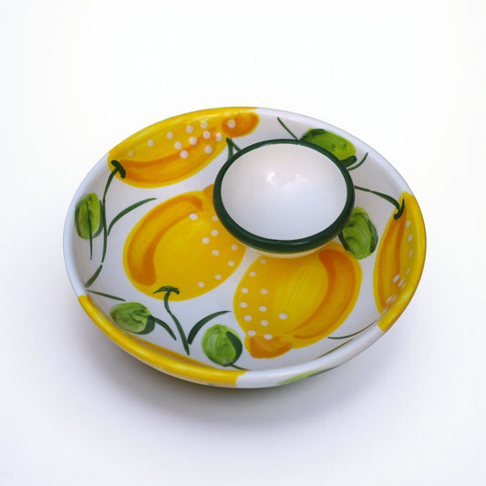 Lemon Ceramic Dipping Bowl