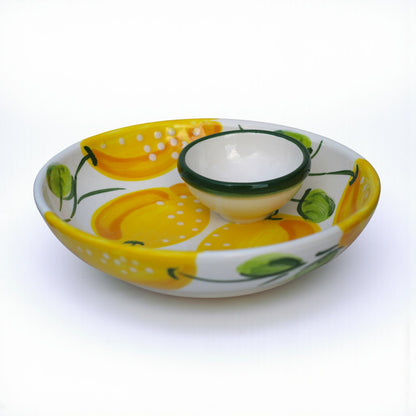 Lemon Ceramic Dipping Bowl
