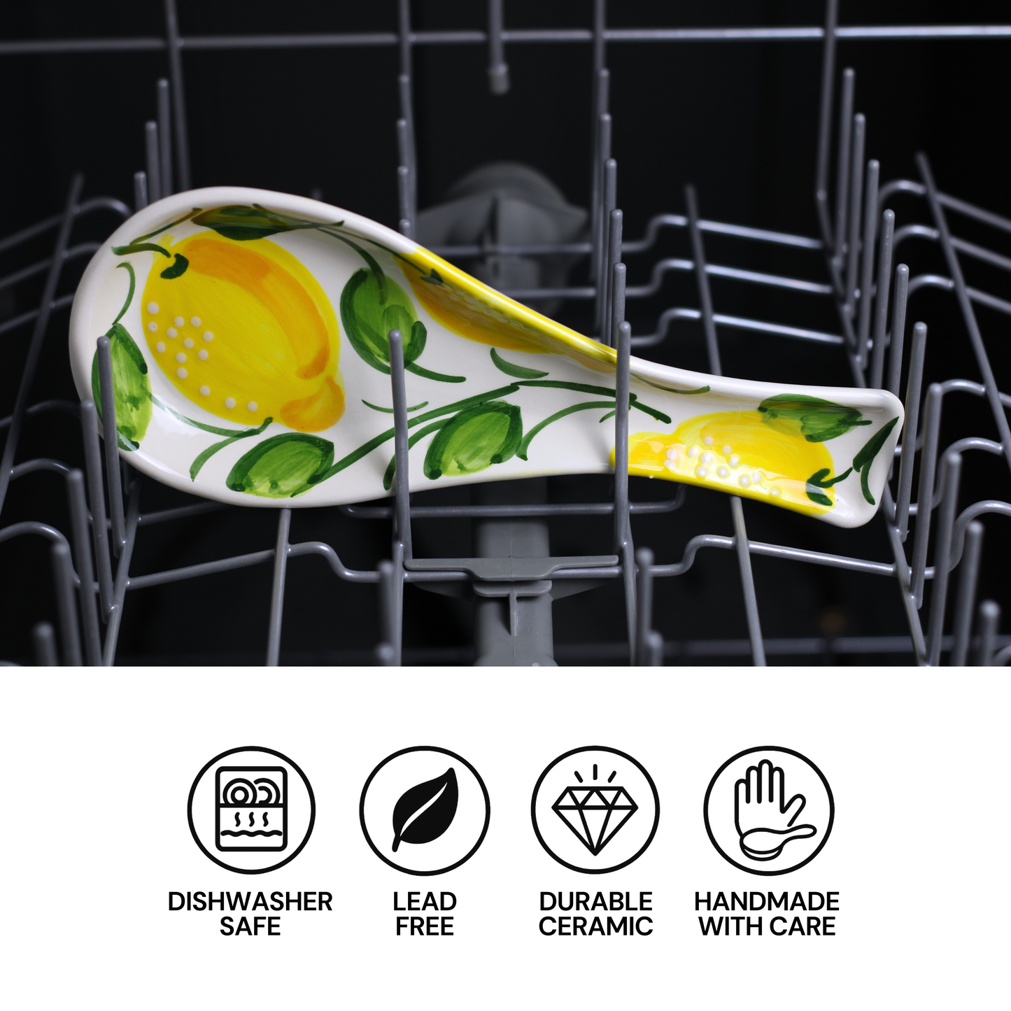 Lemon Ceramic Spoon Rest
