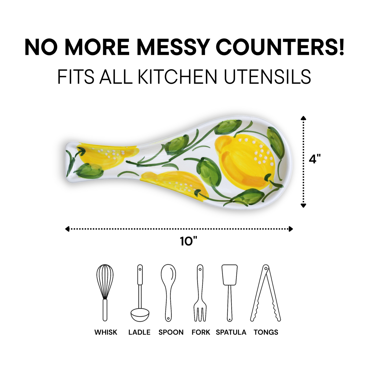 Lemon Ceramic Spoon Rest