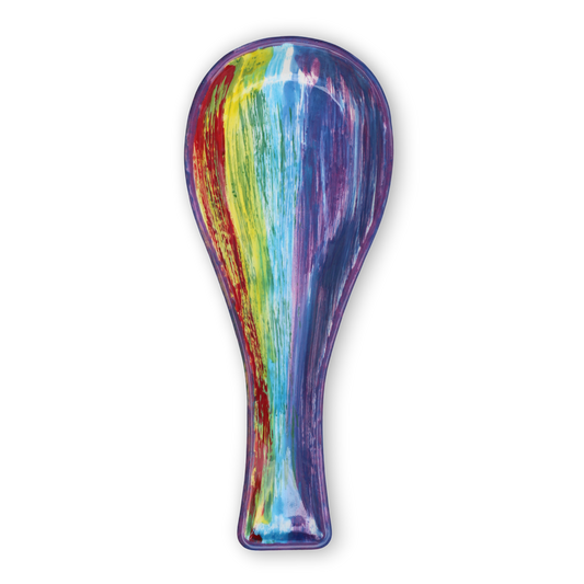 Rainbow Ceramic Spoon Rest